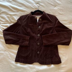 Corduroy Jacket, Brown, Women’s Size S